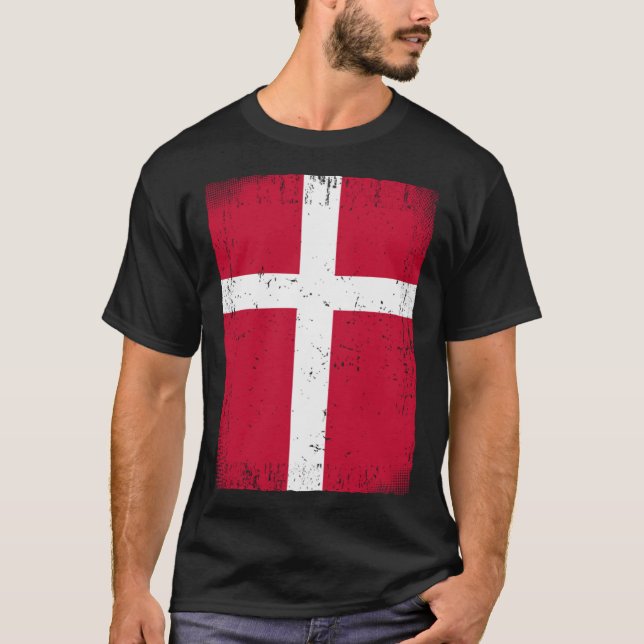 T-shirt Danish Flag Denmark (Devant)