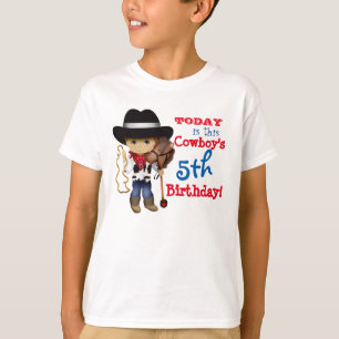 T-shirt d'anniversaire de cowboy