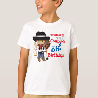 T-shirt d'anniversaire de cowboy