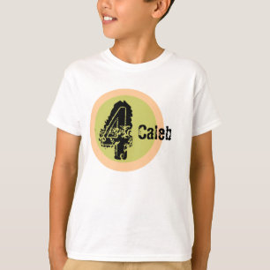 T-shirt d'anniversaire de nom et d'âge de cercle