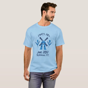 T-shirt d'anniversaire du logo des hommes