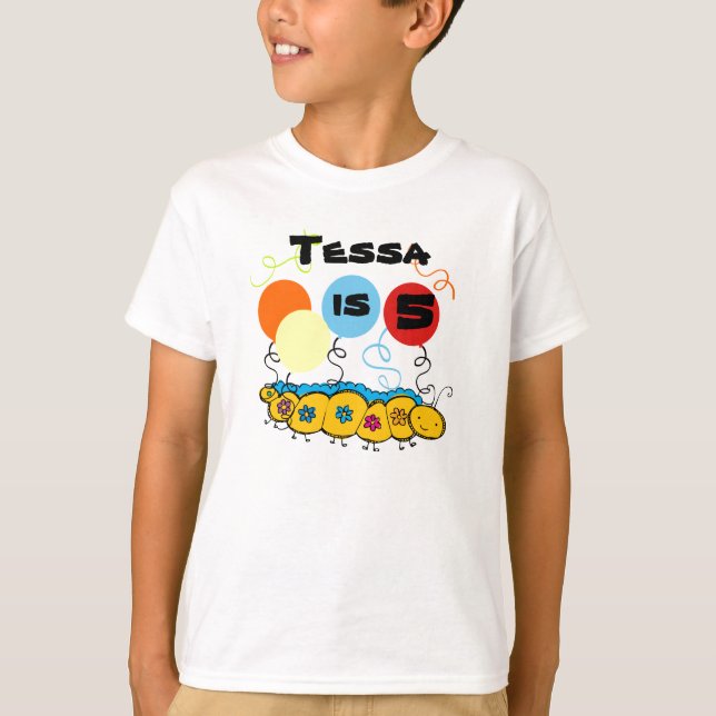 T-shirt d'anniversaire personnalisable Caterpillar (Devant)
