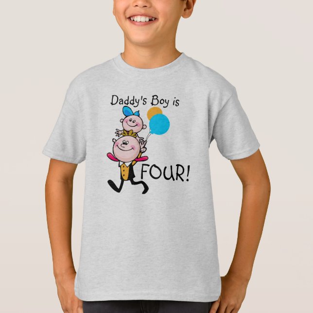 T-shirt d'anniversaire personnalisable pour le gar (Devant)
