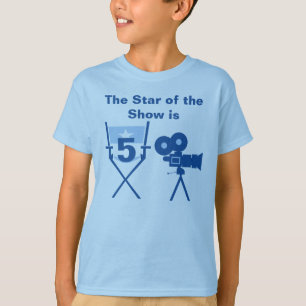 T-shirt d'anniversaire personnalisable Star of Sho