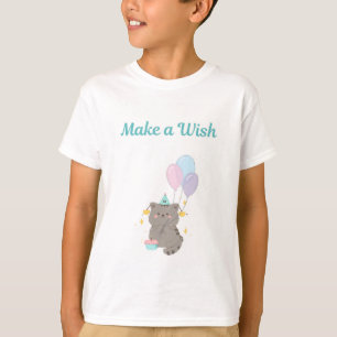 T-Shirt d'anniversaire pour enfants Make a Wish