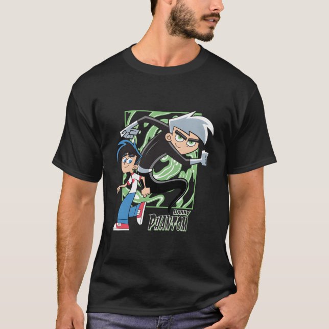 T-shirt Danny Phantom Avec Danny Et Phantom (Devant)