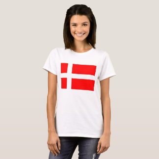 T-shirt danois de drapeau