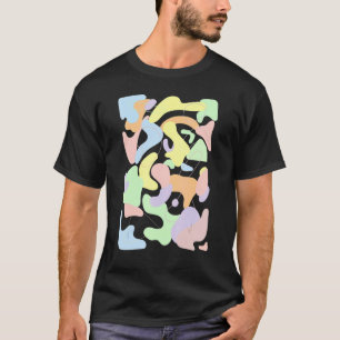 T-shirt Danois Pastel esthétique Retro Pastel Motif