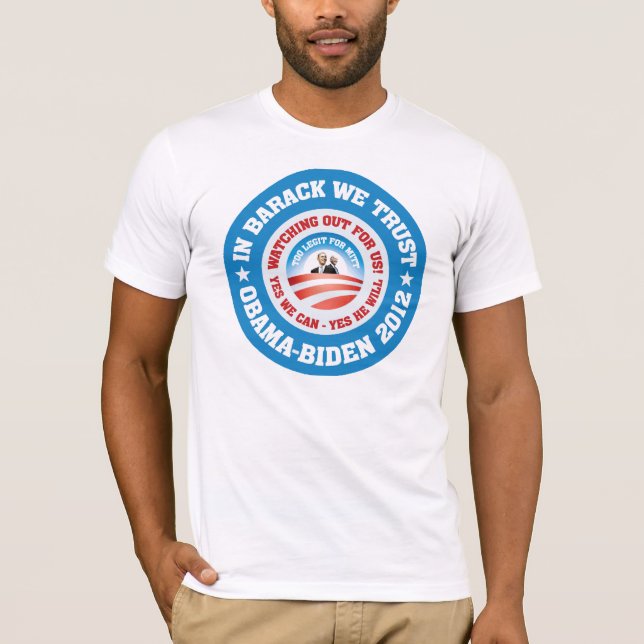 T-shirt Dans Barack nous faisons confiance (Devant)