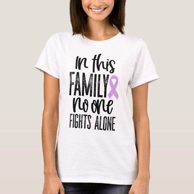 T-shirt Dans cet appui de conscience de cancer de (Devant)
