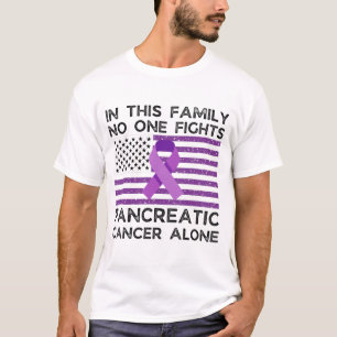 T-shirt Dans cette famille, personne ne combat seul le pan