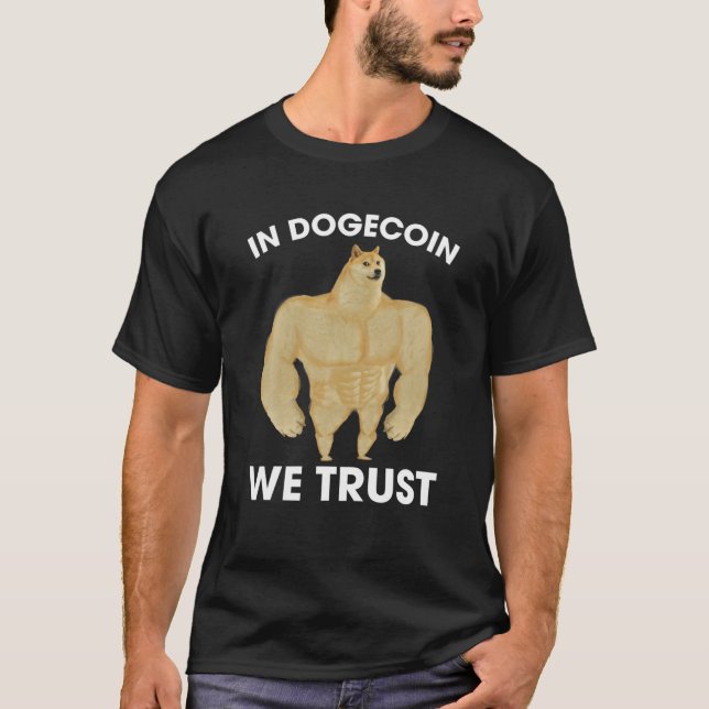 T-shirt Dans Dogecoin nous faisons confiance à Doge Doge C (Devant)