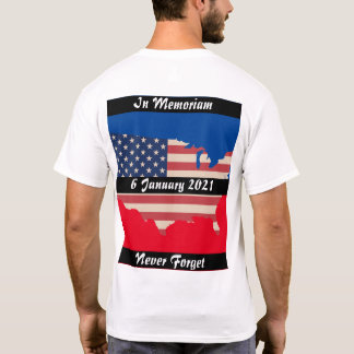 T-shirt Dans la barre noire du souvenir de Memoriam