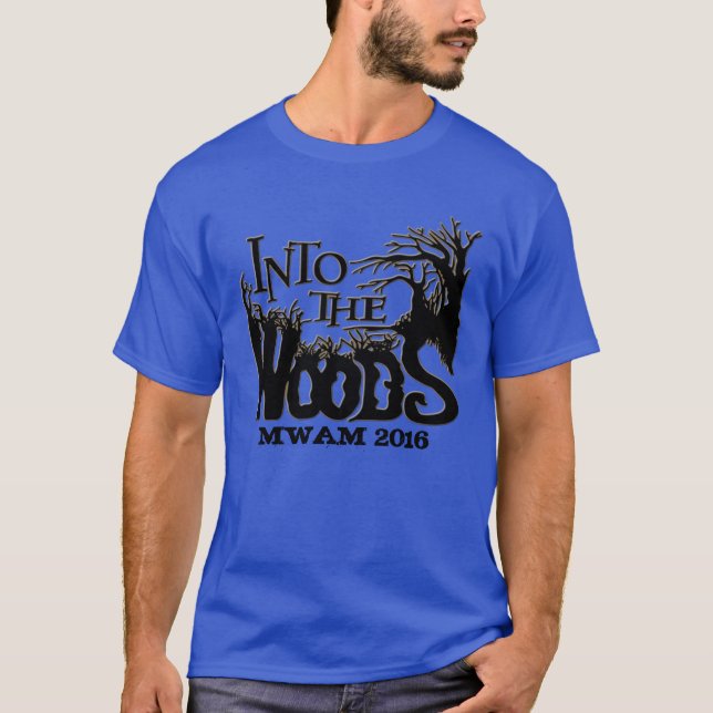 T-shirt Dans la chemise d'adulte en bois (Devant)