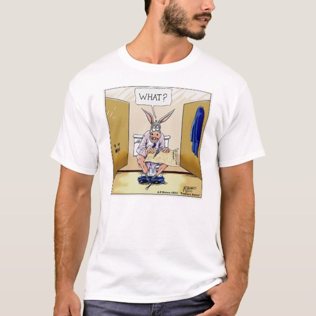 T-shirt Dans la copie de toilette (Devant)