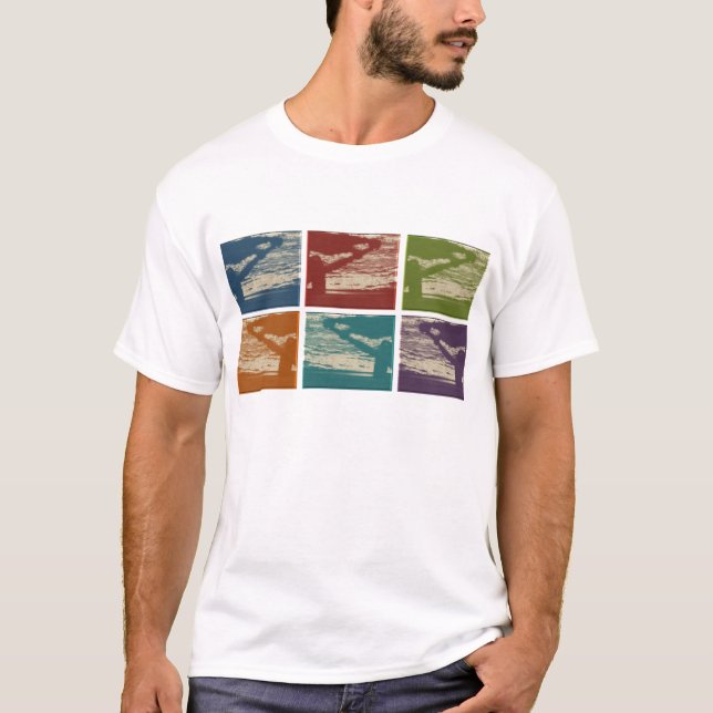 T-shirt Dans la couleur d'aviron (Devant)