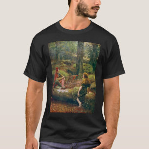 T-shirt Dans la forêt d'Arden, vers 1892 par John Collier