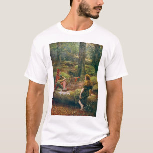 T-shirt Dans la forêt d'Arden, vers 1892 par John Collier