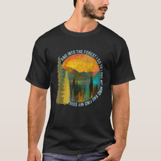 T-shirt Dans La Forêt Je Pars Randonnée Nature Lover Campi