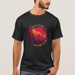 T-shirt Dans La Forêt Je Va Randonnée Camping Nature