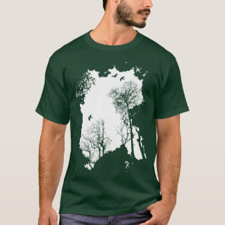 T-shirt Dans la forêt option blanche cuillère