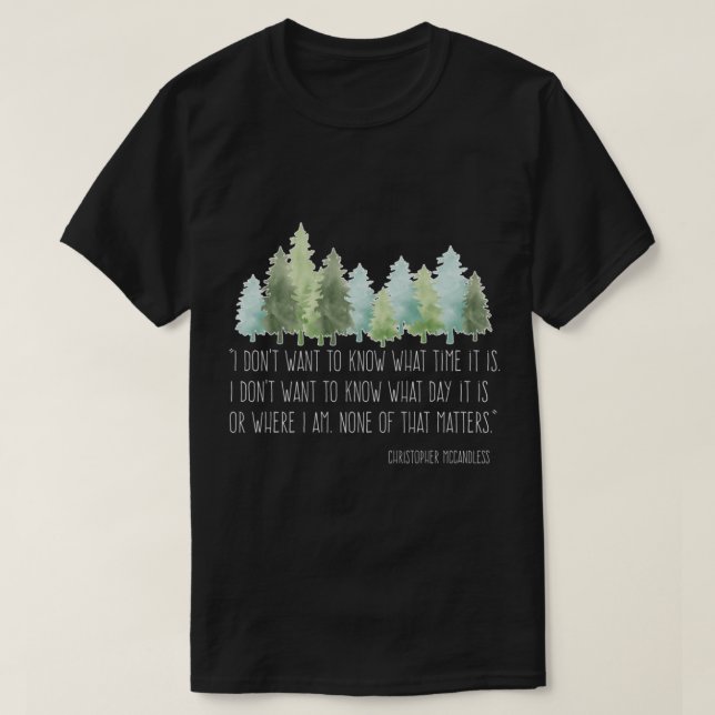 T-shirt Dans la nature avec Christopher McCandless Essenti (Design devant)