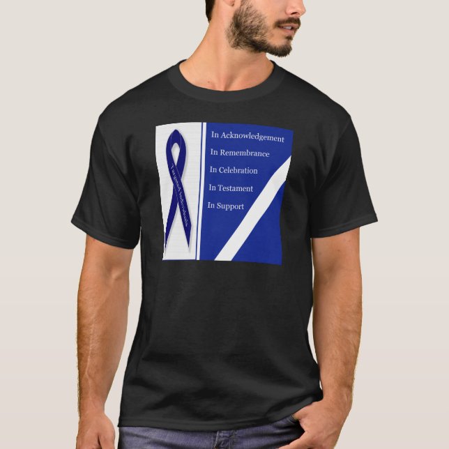 T-shirt Dans la reconnaissance dans le souvenir dans la (Devant)