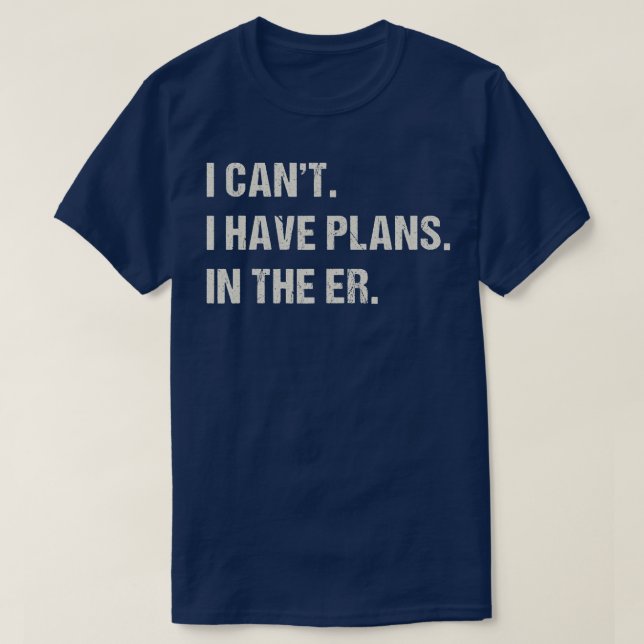 T-shirt Dans la salle d'urgence de l'infirmière de l'urgen (Design devant)