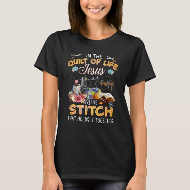 T-shirt Dans La Surface De La Vie Jésus Est L'Épingle (Devant)