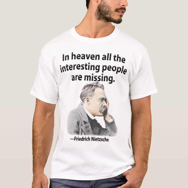 T-shirt Dans le ciel toutes les personnes intéressantes (Devant)