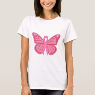 T-shirt Dans Le Papillon Rose