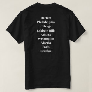 T-shirt "dans le quartier, autour du monde," HWM