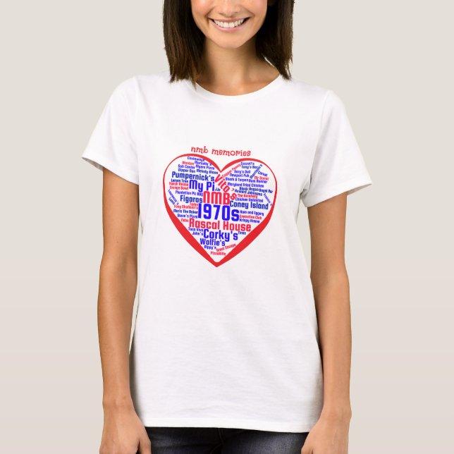 T-shirt dans les années 1960, 1970, 1980 (Devant)
