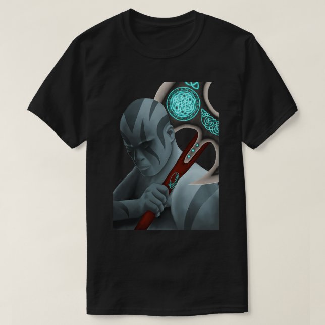 T-shirt Dans les couloirs de Valhalla DD Goliath Barbarian (Design devant)