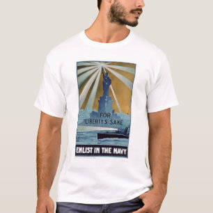 T-shirt Dans l'intéret de la liberté, enrôlez dans la