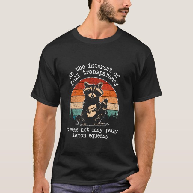 T-shirt Dans l'intérêt d'une transparence totale et amusan (Devant)