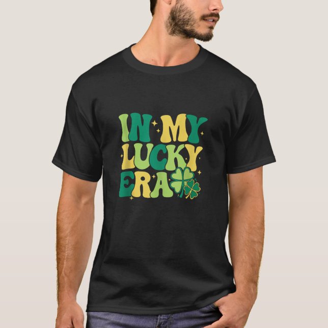 T-shirt Dans Ma Lucky Era Shamrock Irish Clover Happy St P (Devant)