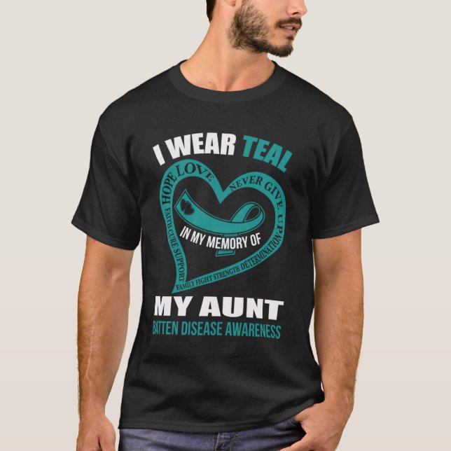 T-shirt Dans ma mémoire de ma tante BATTEN MALADIE SENSIBI (Devant)