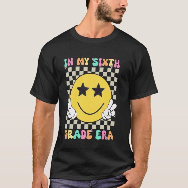 T-shirt Dans Ma Sixième Ère De Niveau Super Retour À L'Éco (Devant)