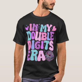 T-shirt Dans Mes Double Chiffres Era Retro 10 Ans 10E