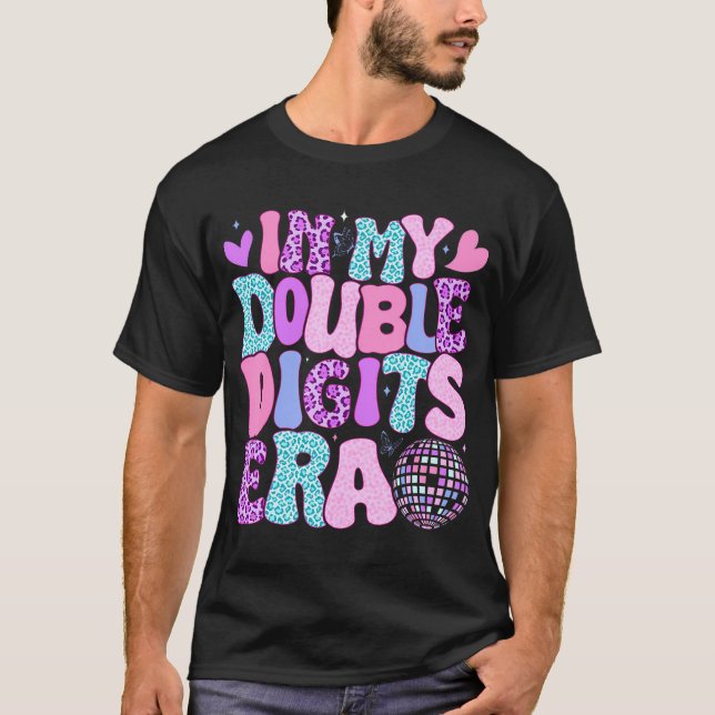 T-shirt Dans Mes Double Chiffres Era Retro 10 Ans 10E Bir (Devant)
