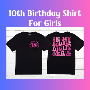 T-shirt Dans mes doubles chiffres Era Retro 10e anniversai