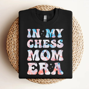 T-shirt Dans Mon Échecs Maman Époque Couleur Échecs Maman