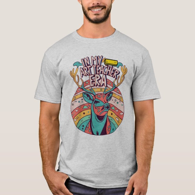T-shirt Dans Mon Enseignant D'Art Era Unisex Softstyle (Devant)