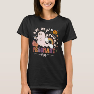 T-shirt Dans Mon Époque Enceinte Éffrayante Fantôme Hallow
