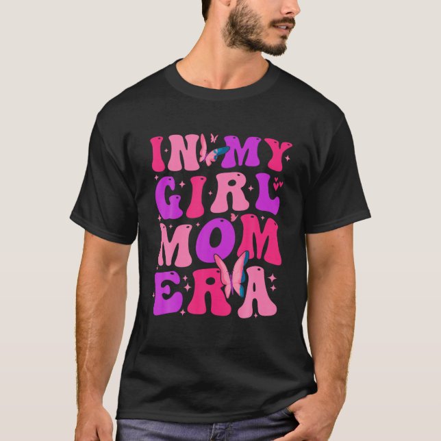 T-shirt Dans Mon Era Maman Fille Maman Super Maman Fête de (Devant)
