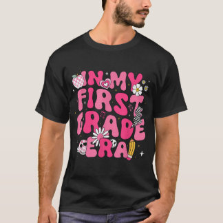 T-shirt Dans Mon Era Première Année Fille Retour À L'École