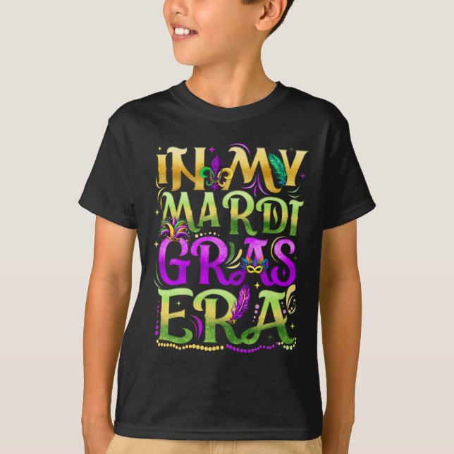 T-shirt Dans Mon Festival Mardi Gras Era Fête Carnaval Fêt (Devant)