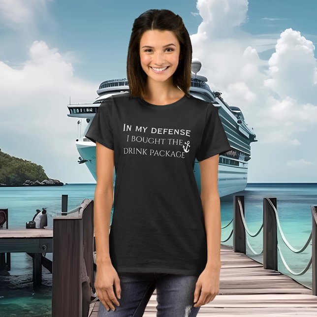 T-shirt Dans Mon Forfait Drôle De Défense Boire Voyage De  (Créateur téléchargé)