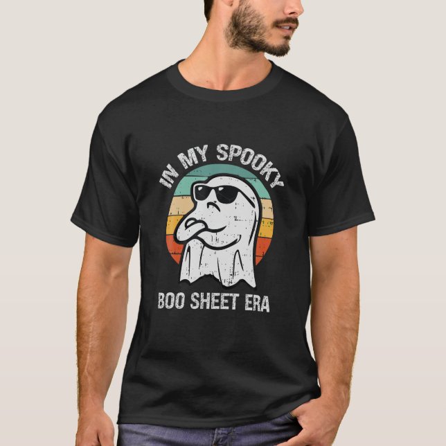 T-shirt Dans Mon livre Éffrayant Feuille de l'ère Boo Feui (Devant)